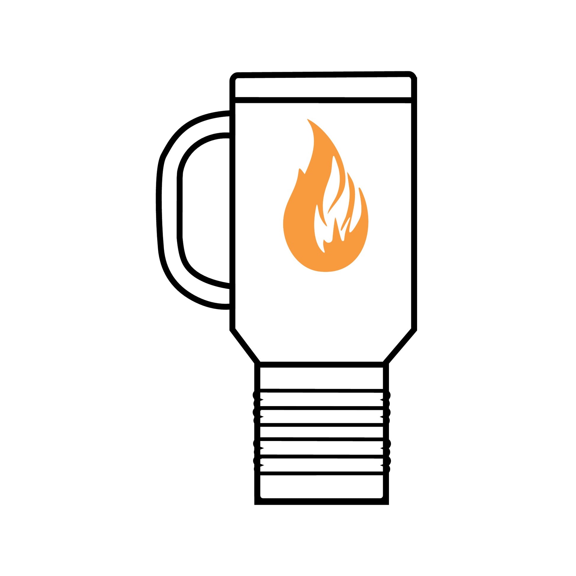 Insulated Travel Mug, 40oz - Bonfire Hustle