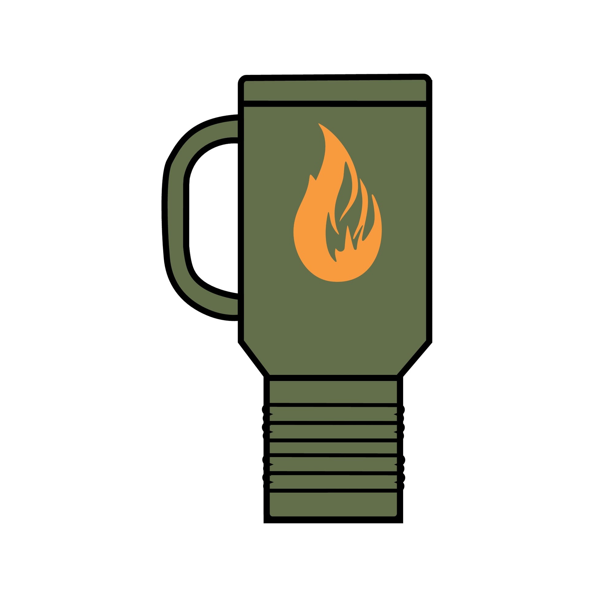 Insulated Travel Mug, 40oz - Bonfire Hustle