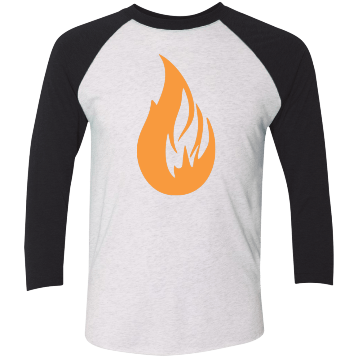 Bonfire Tri-Blend 3/4 Sleeve Raglan T-Shirt - Bonfire Hustle