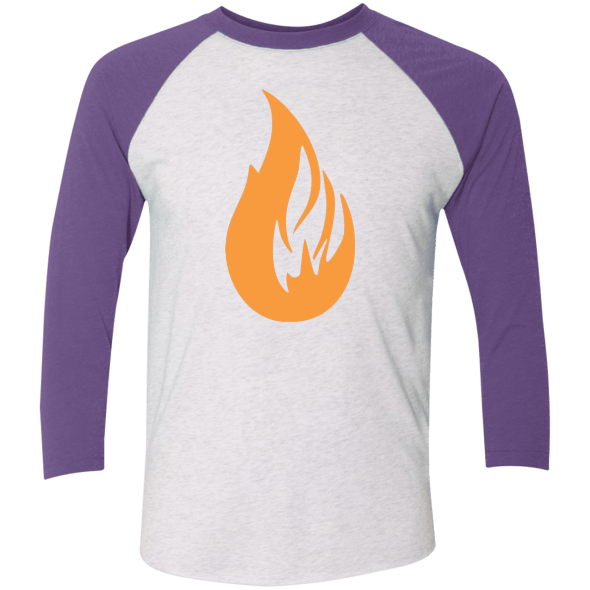 Bonfire Tri-Blend 3/4 Sleeve Raglan T-Shirt - Bonfire Hustle