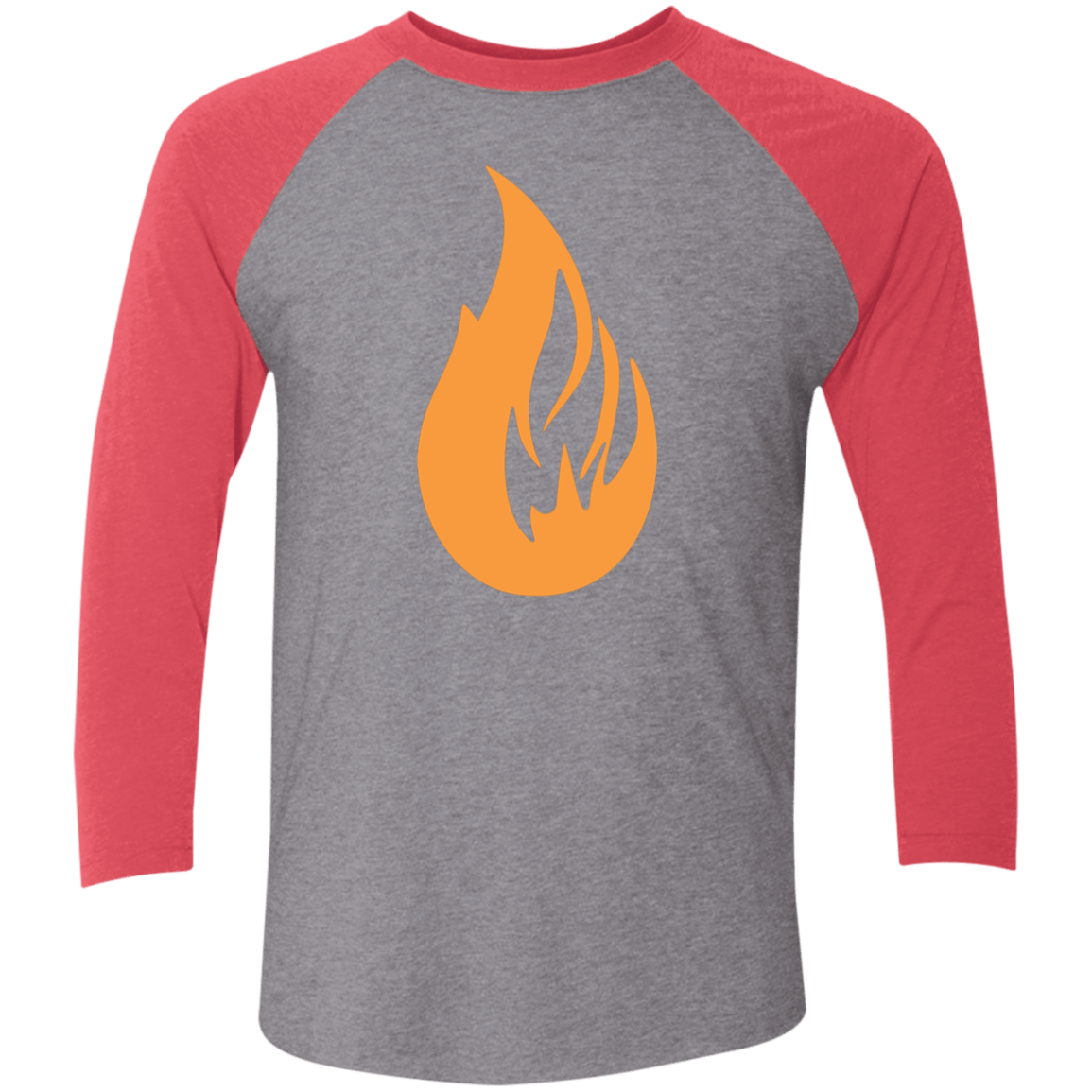 Bonfire Tri-Blend 3/4 Sleeve Raglan T-Shirt - Bonfire Hustle