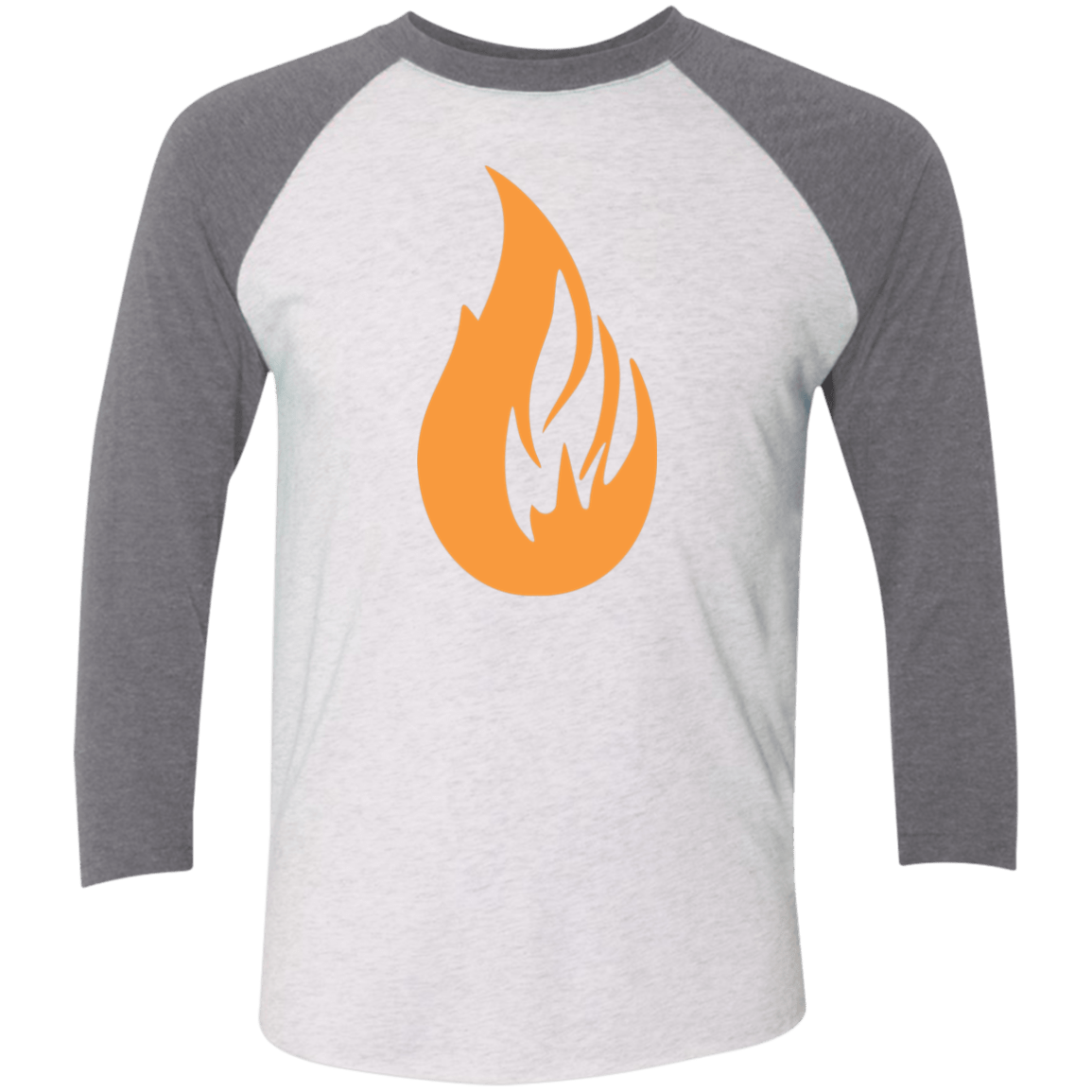Bonfire Tri-Blend 3/4 Sleeve Raglan T-Shirt - Bonfire Hustle