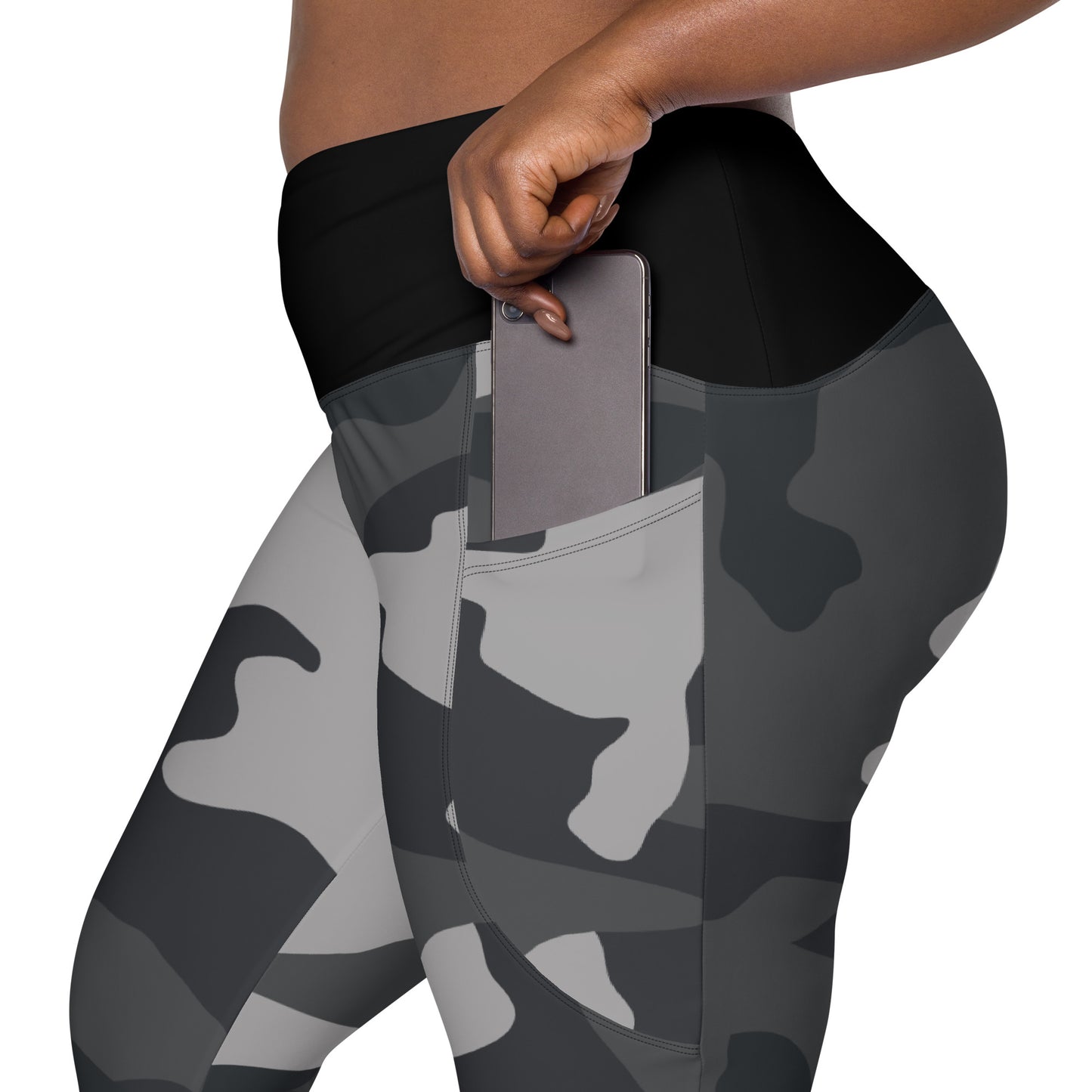 Crossover leggings with pockets - Bonfire Hustle