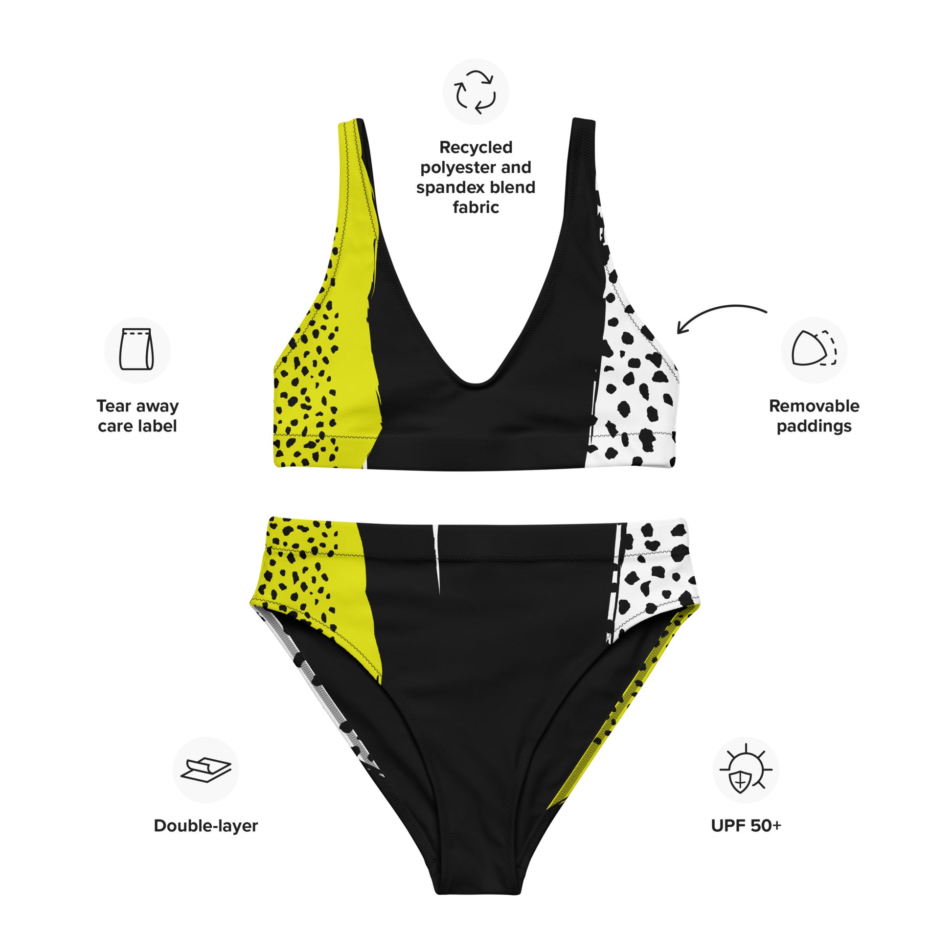 Recycled high-waisted bikini - Bonfire Hustle