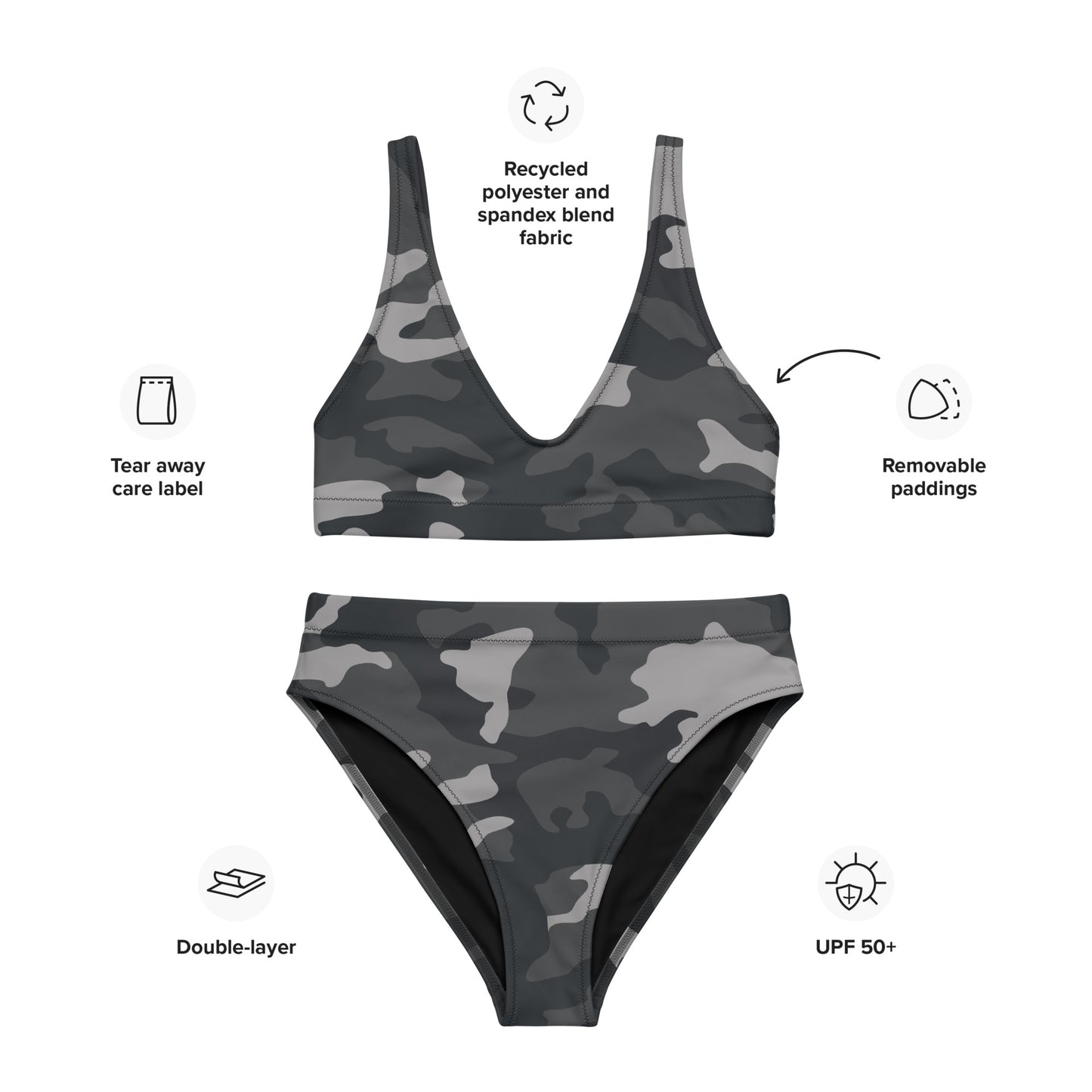 Recycled high-waisted bikini - Bonfire Hustle