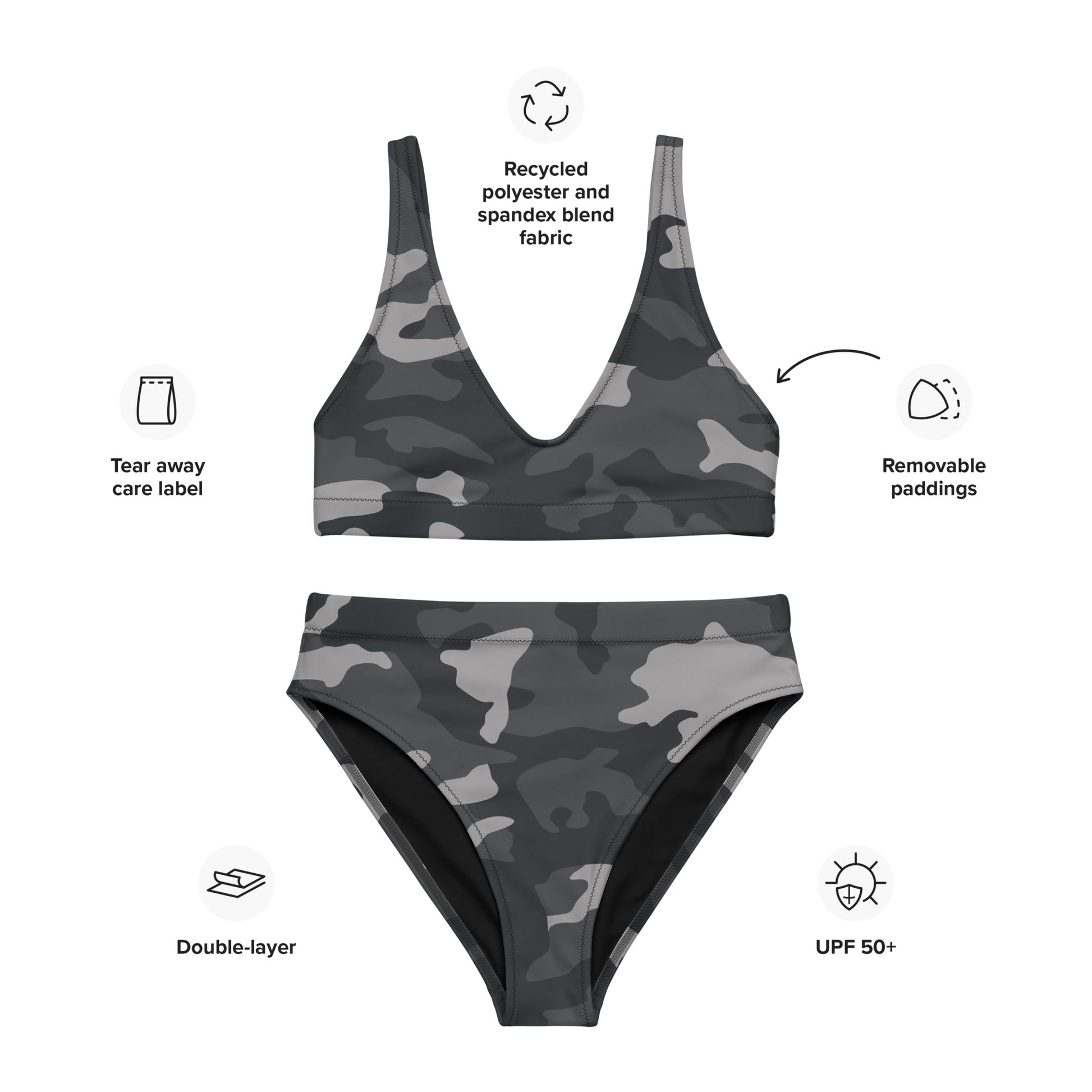 Recycled high-waisted bikini - Bonfire Hustle