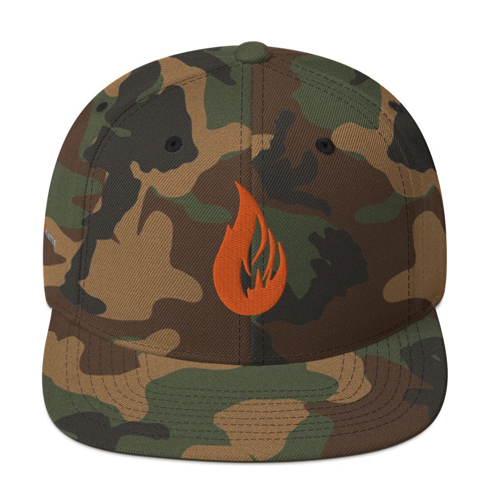 Bonfire Snapback Hat - Bonfire Hustle