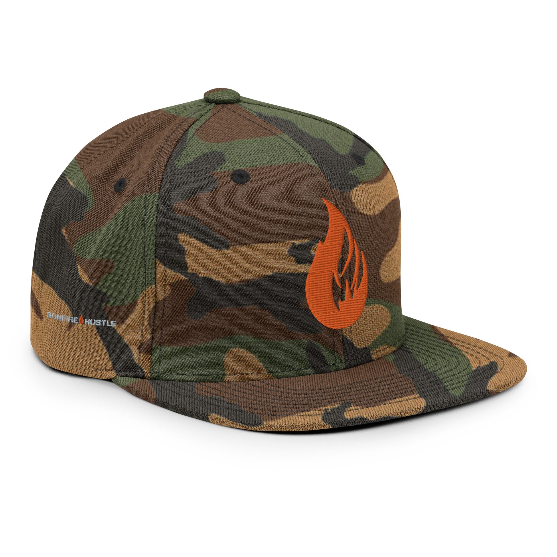 Bonfire Snapback Hat - Bonfire Hustle