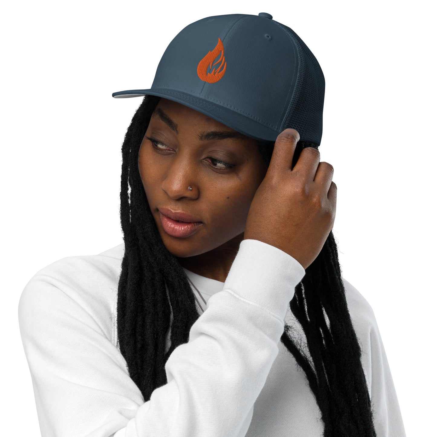 Closed-back trucker cap - Bonfire Hustle