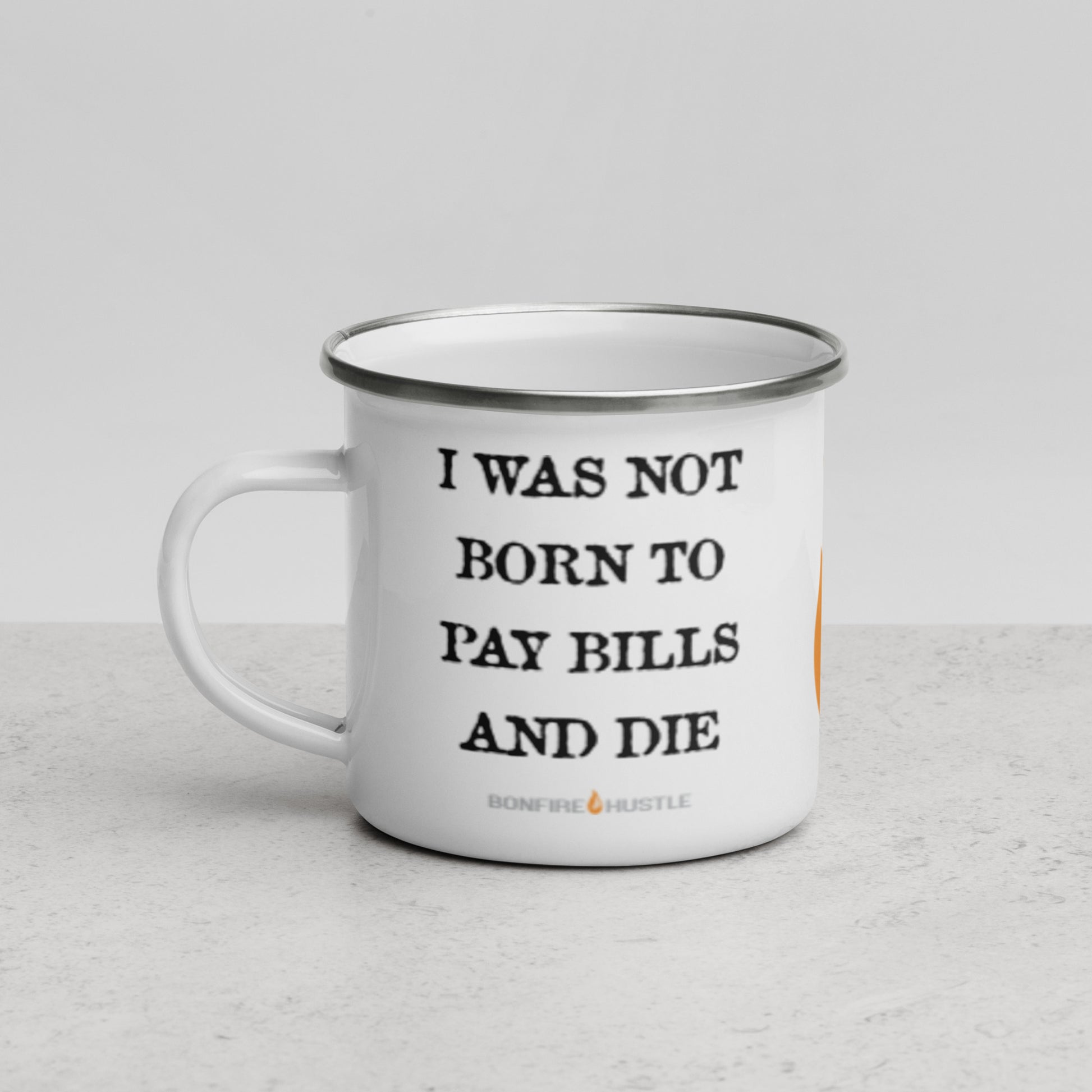 Enamel Camp Mug - Bonfire Hustle