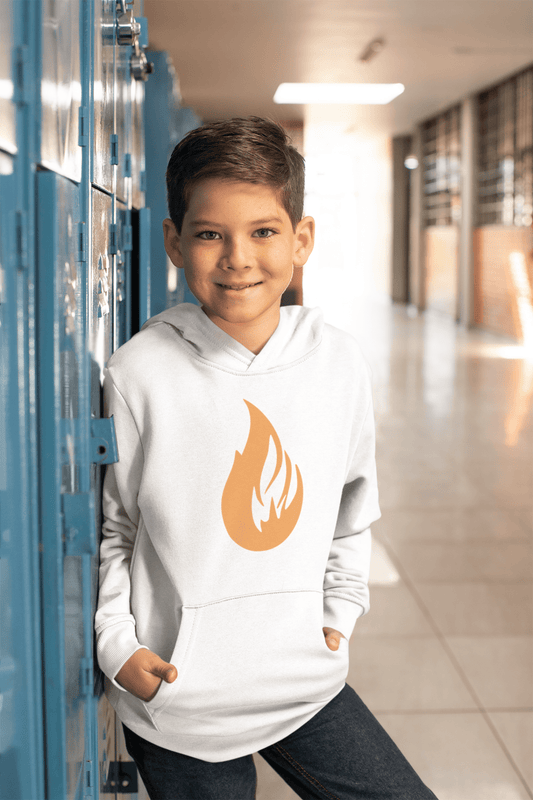 Kids fleece hoodie - Bonfire Hustle
