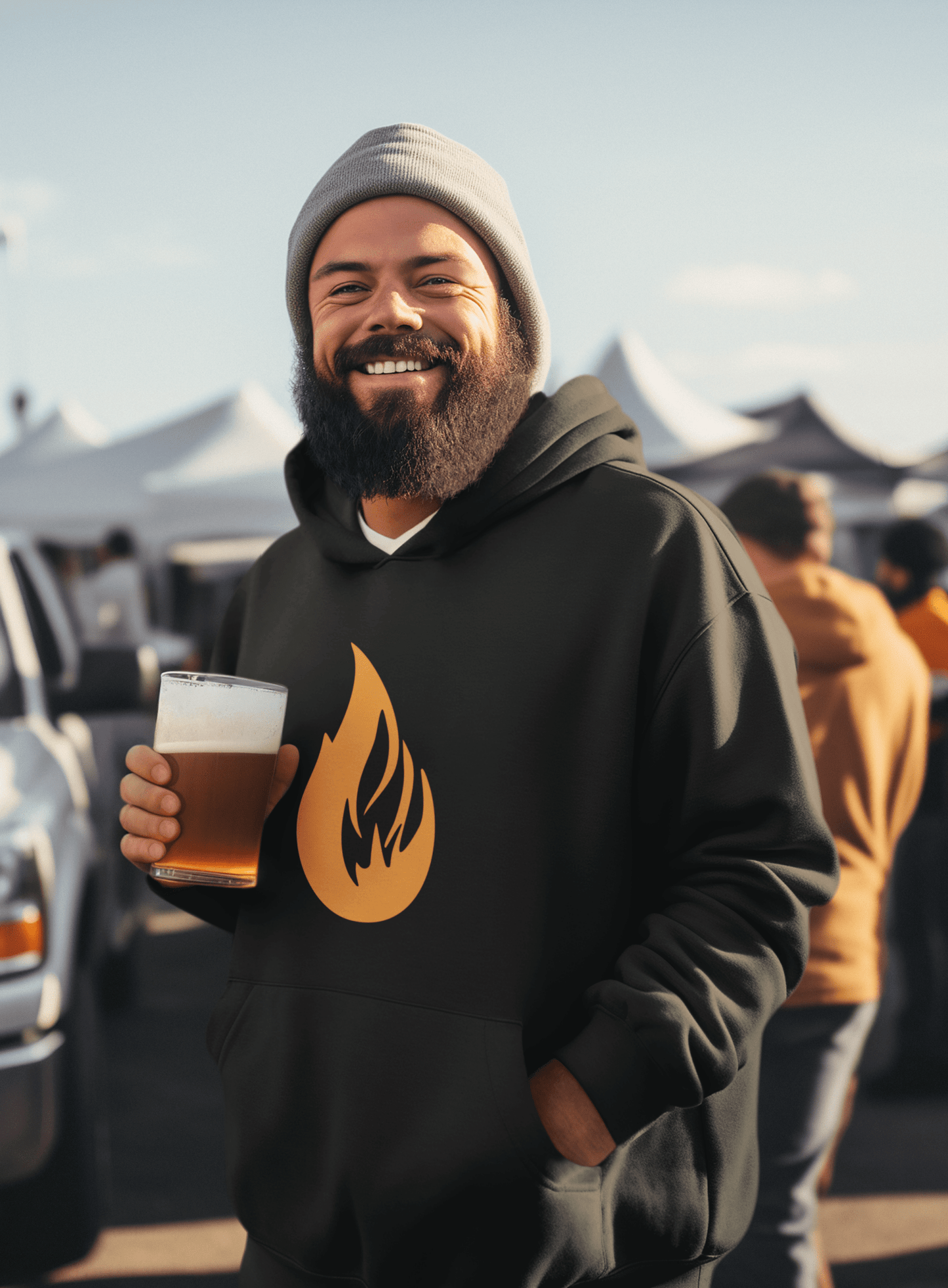 essentials hoodie- Bonfire Hustle