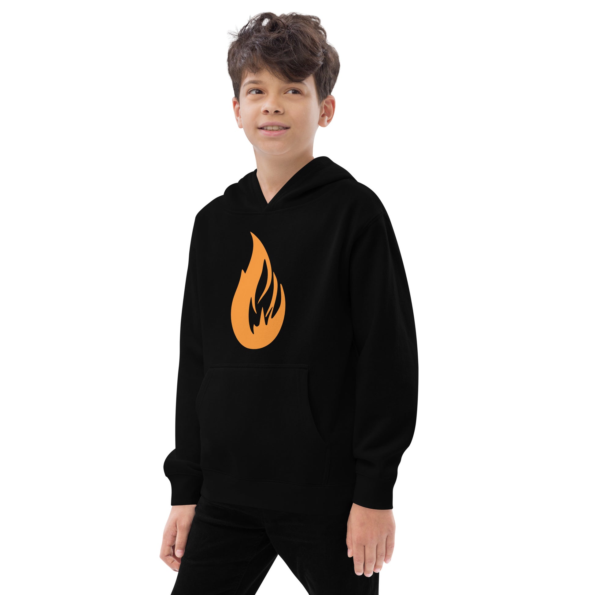 Kids fleece hoodie - Bonfire Hustle