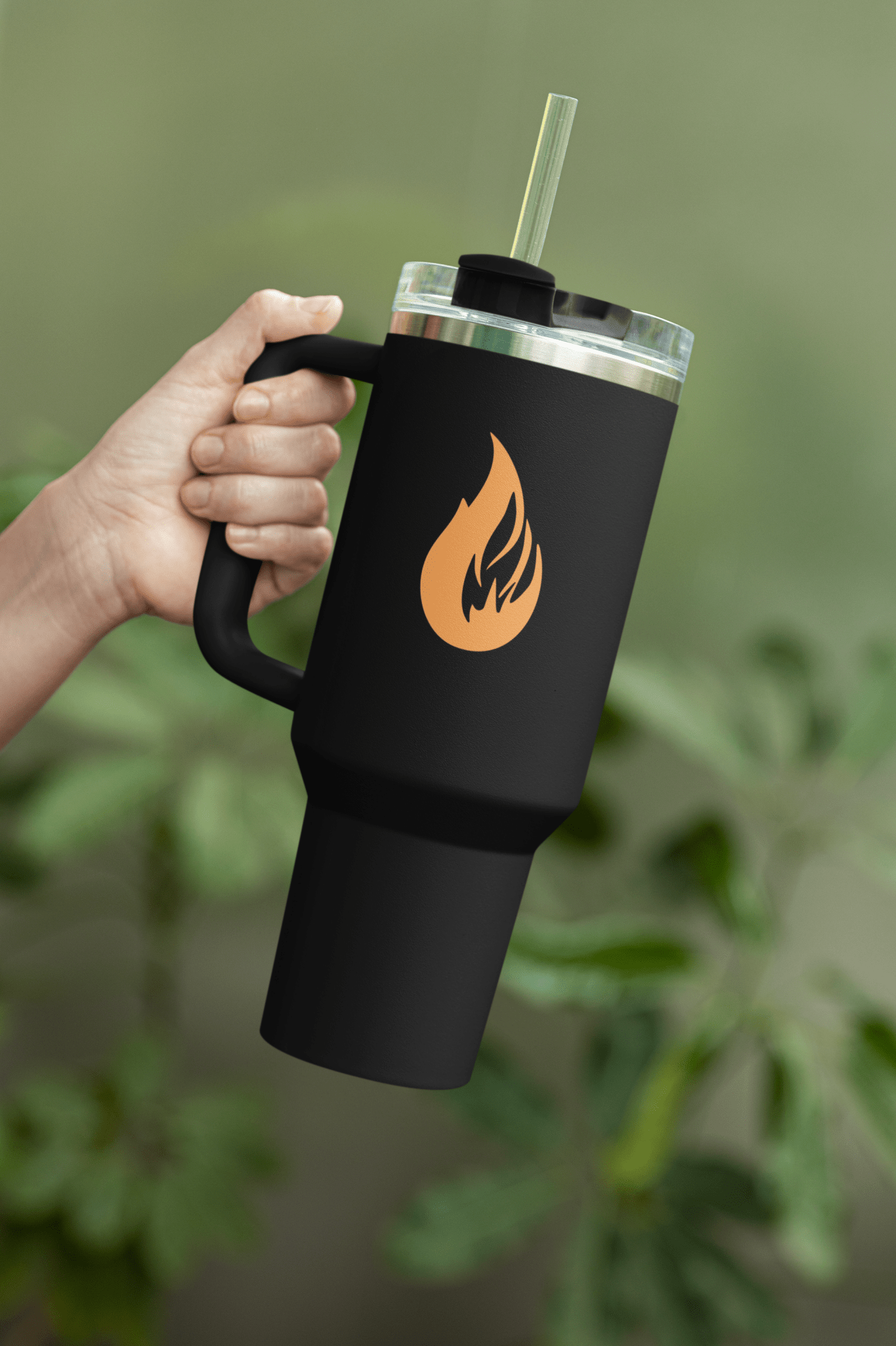 Insulated Travel Mug, 40oz - Bonfire Hustle