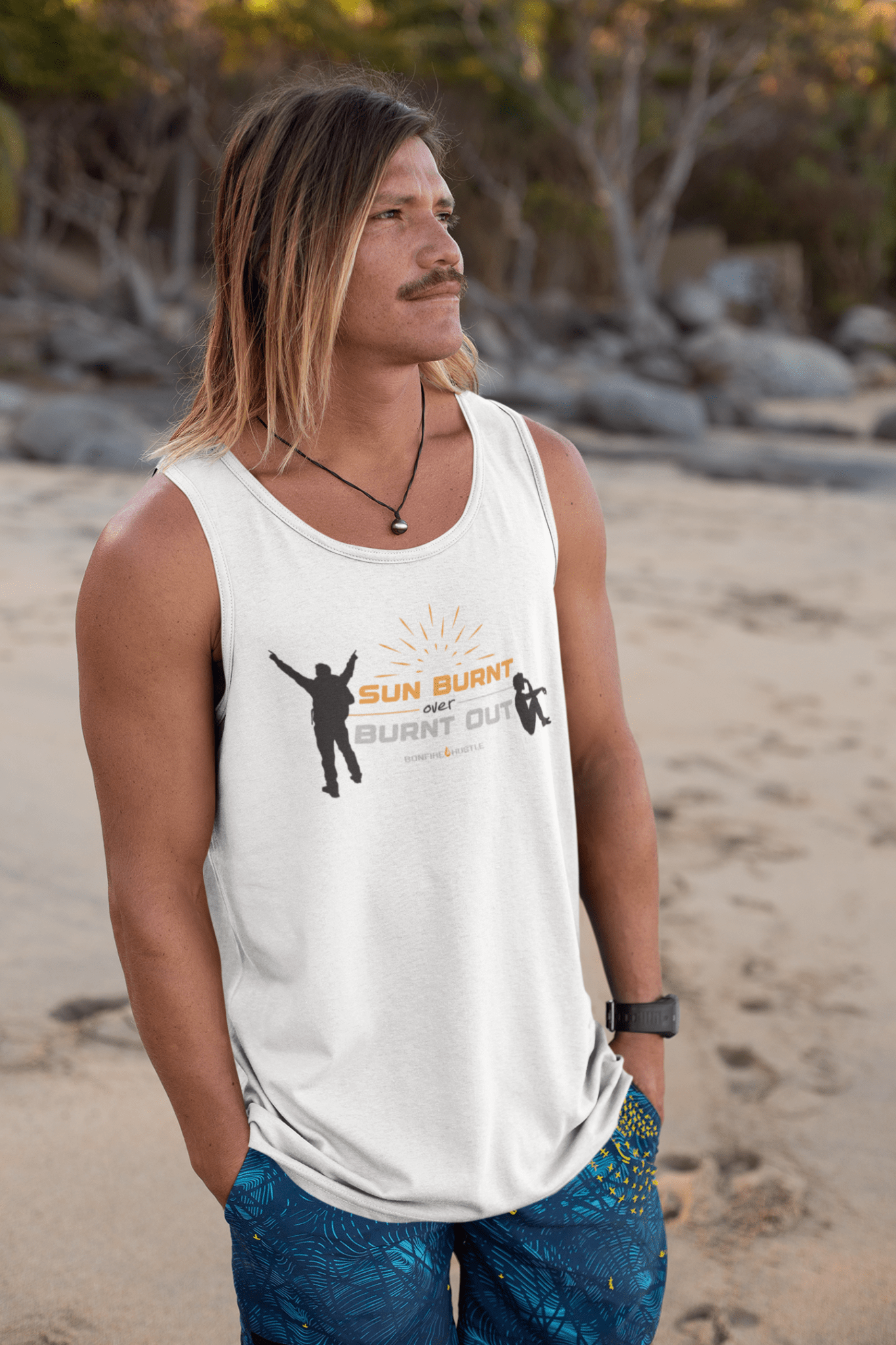 Men's Tank Top - Bonfire Hustle