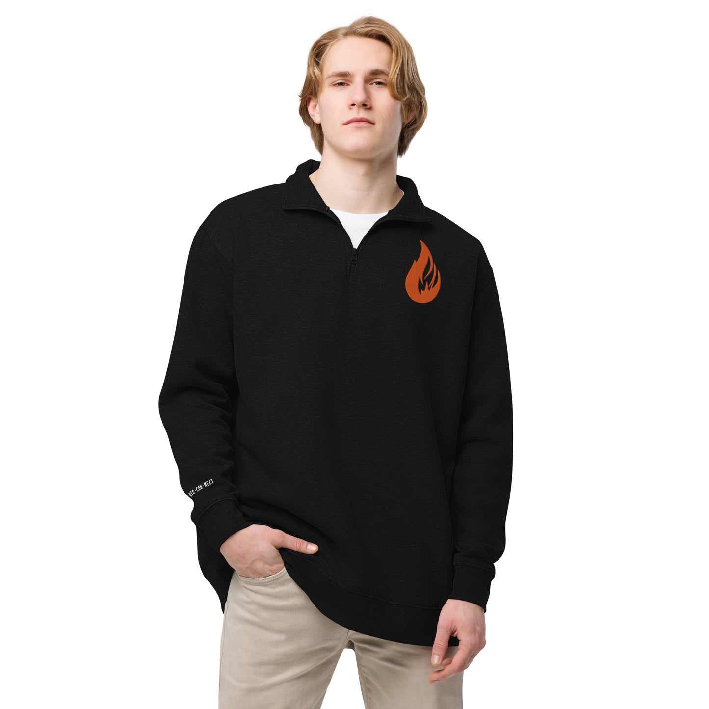 Unisex fleece pullover - Bonfire Hustle