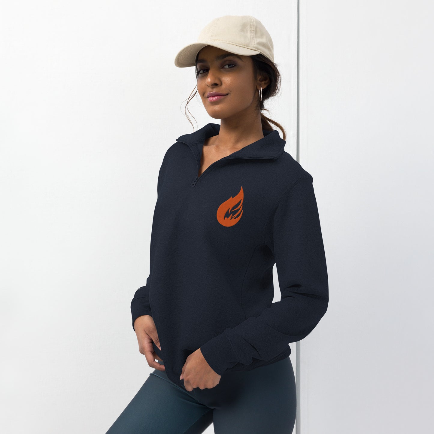 Unisex fleece pullover - Bonfire Hustle