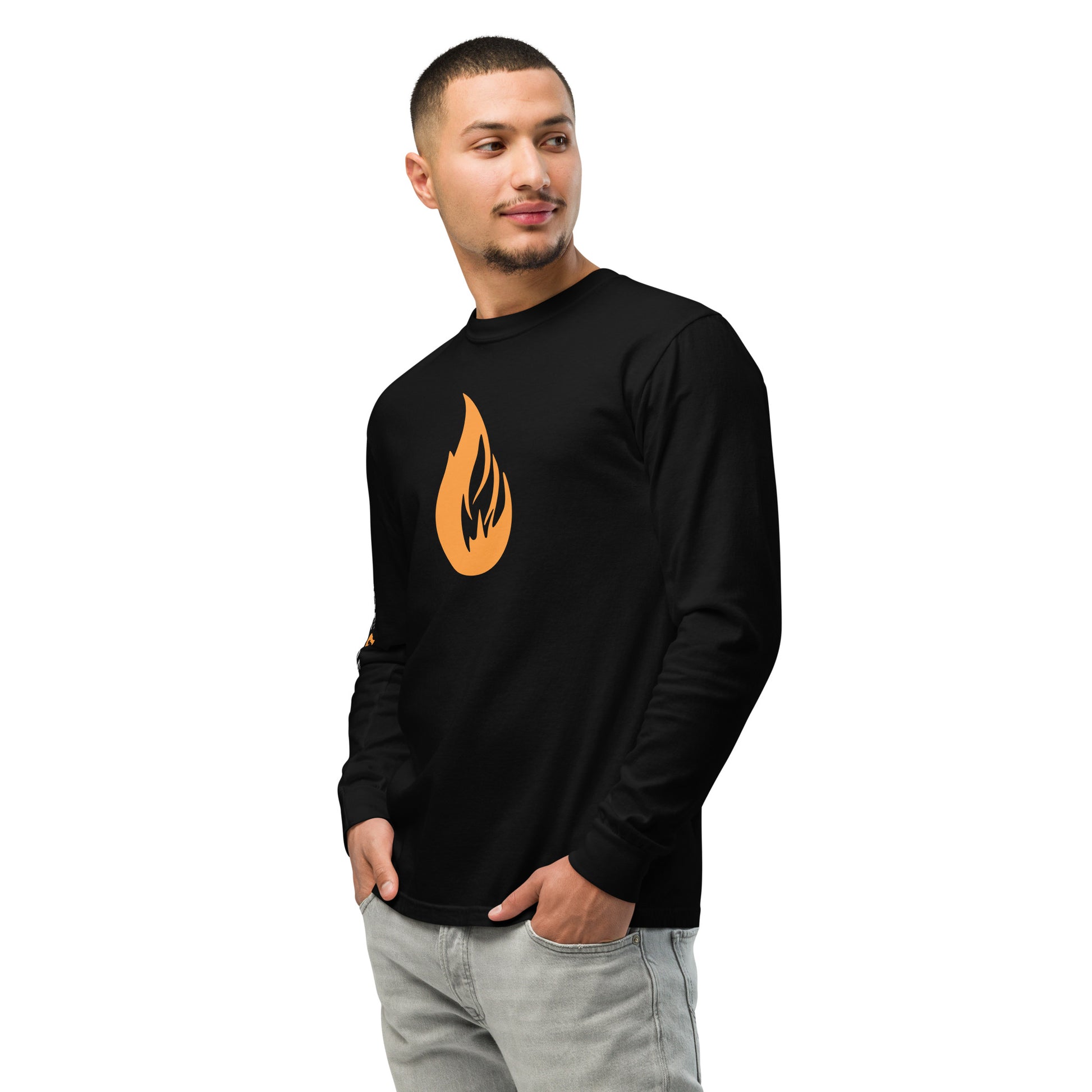 Heavyweight long-sleeve shirt - Bonfire Hustle
