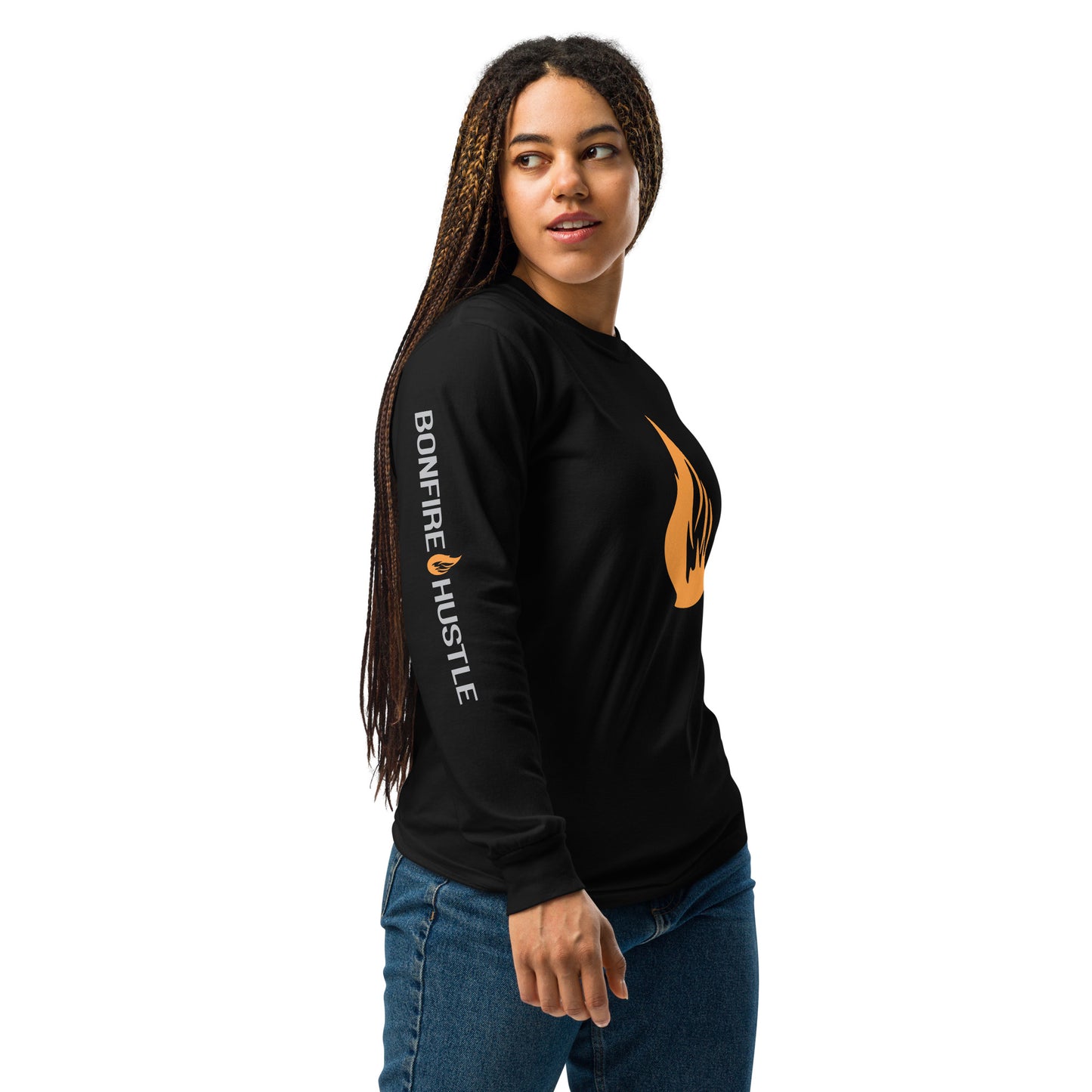 Heavyweight long-sleeve shirt - Bonfire Hustle