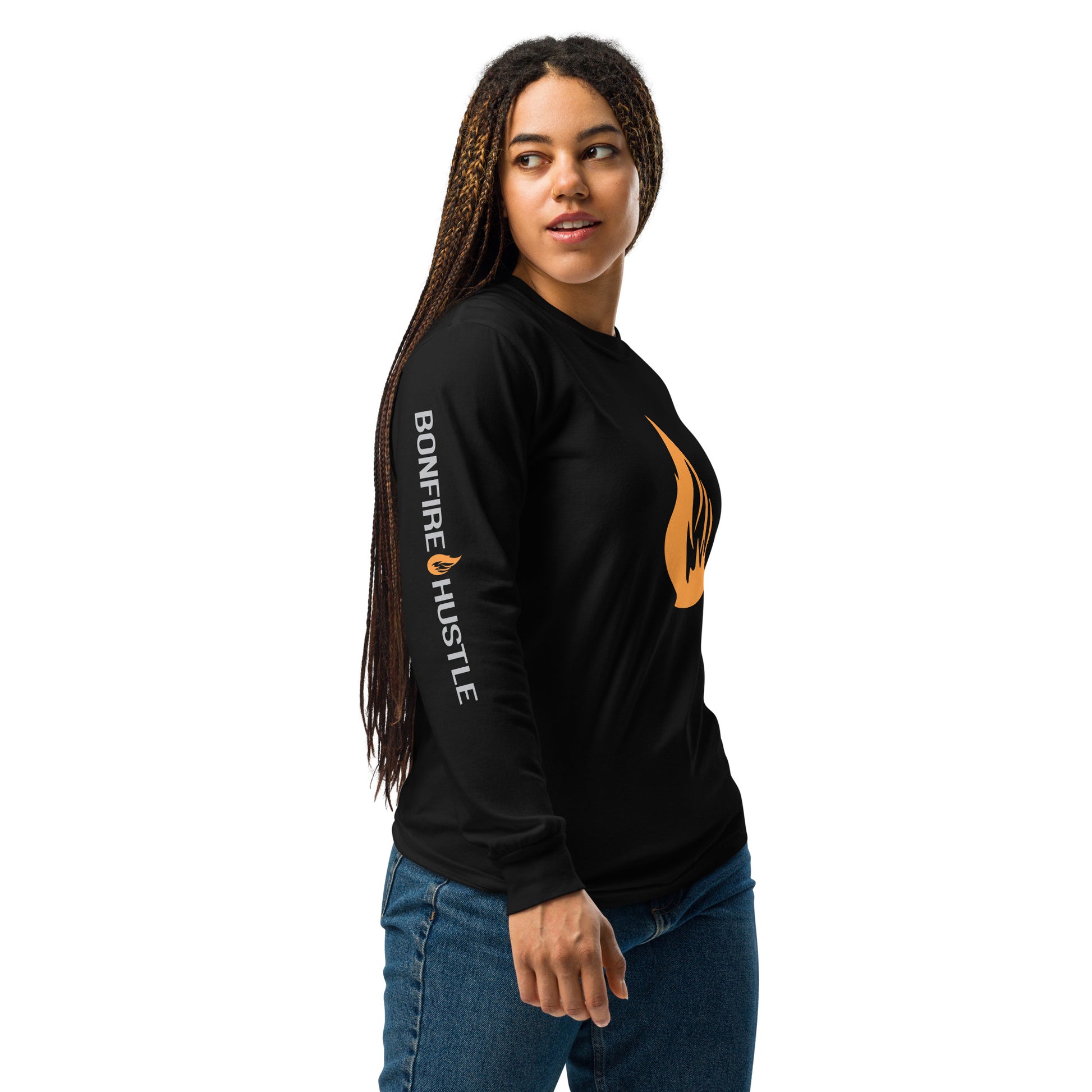 Heavyweight long-sleeve shirt - Bonfire Hustle