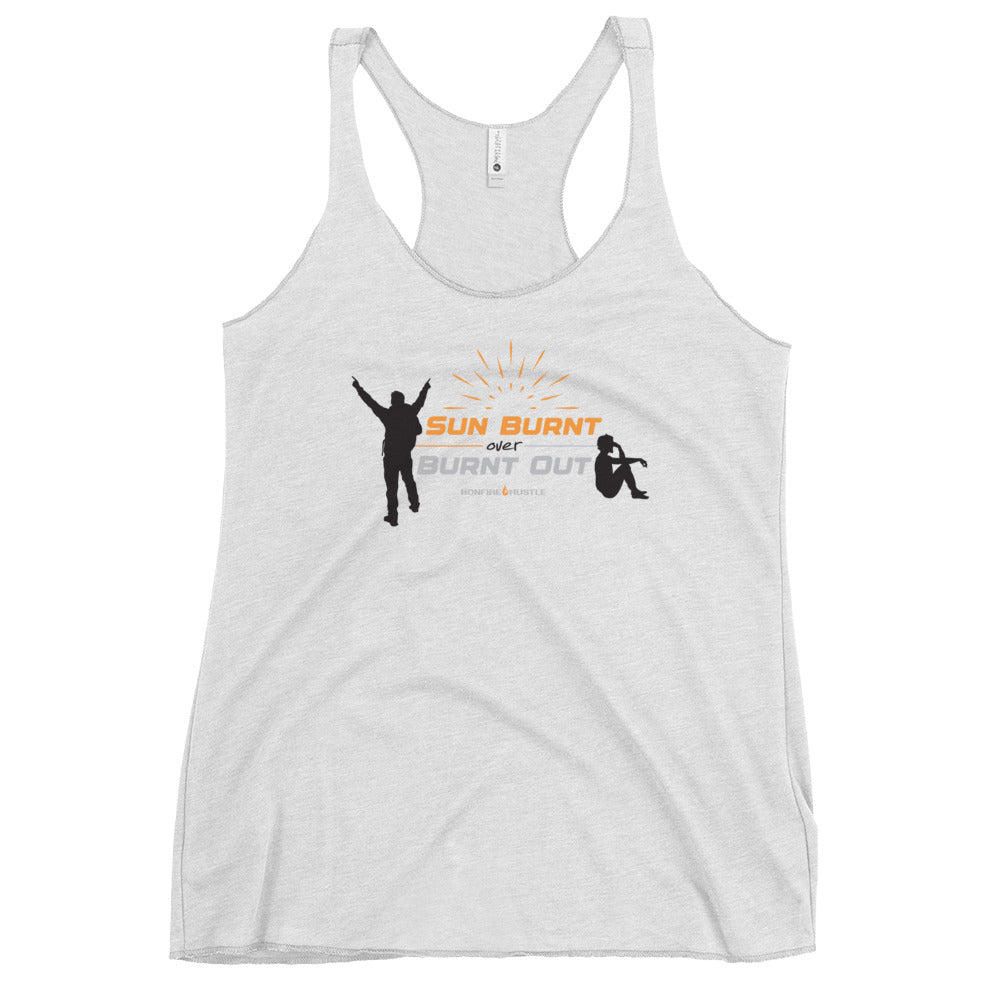 Women's Racerback Tank - Bonfire Hustle