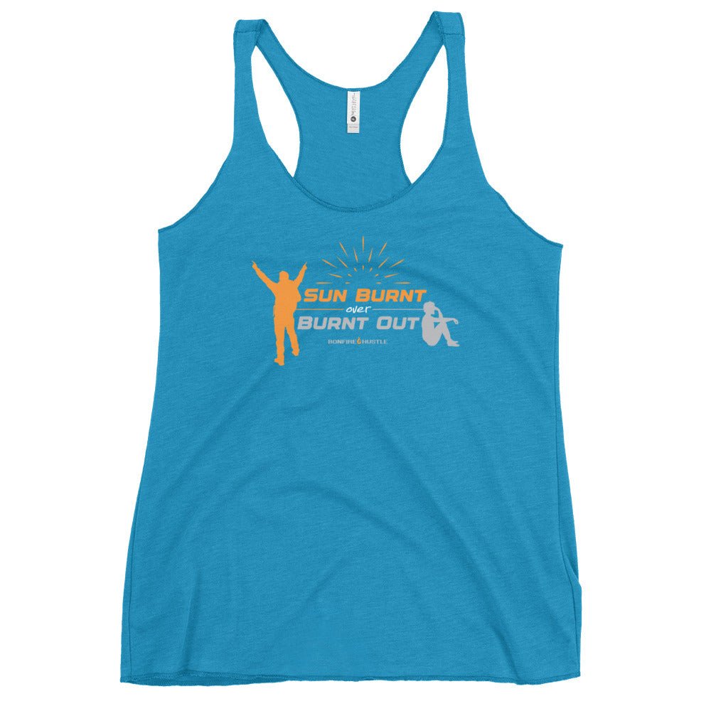 Women's Racerback Tank - Bonfire Hustle