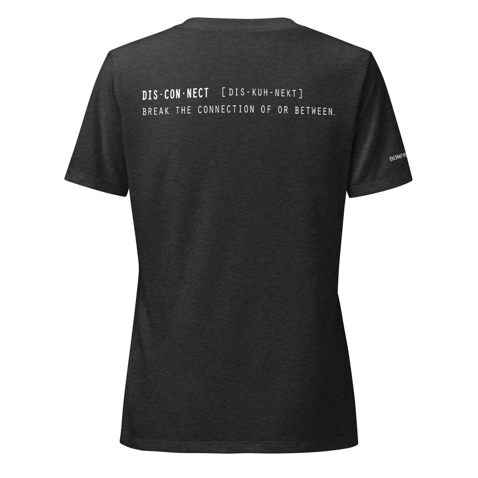 Women’s Bonfire v-neck t-shirt - Bonfire Hustle