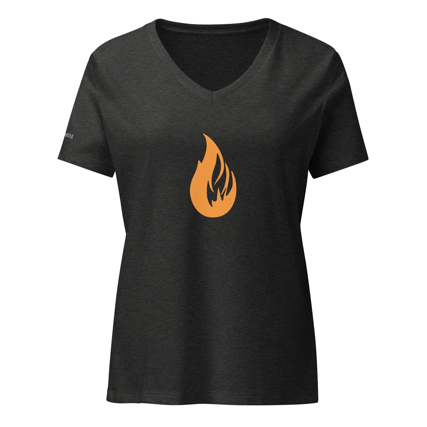 Women’s Bonfire v-neck t-shirt - Bonfire Hustle