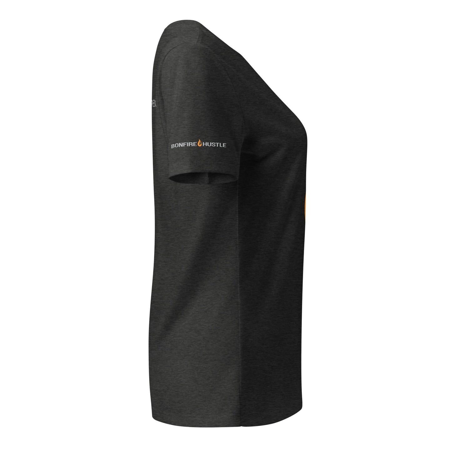 Women’s Bonfire v-neck t-shirt - Bonfire Hustle