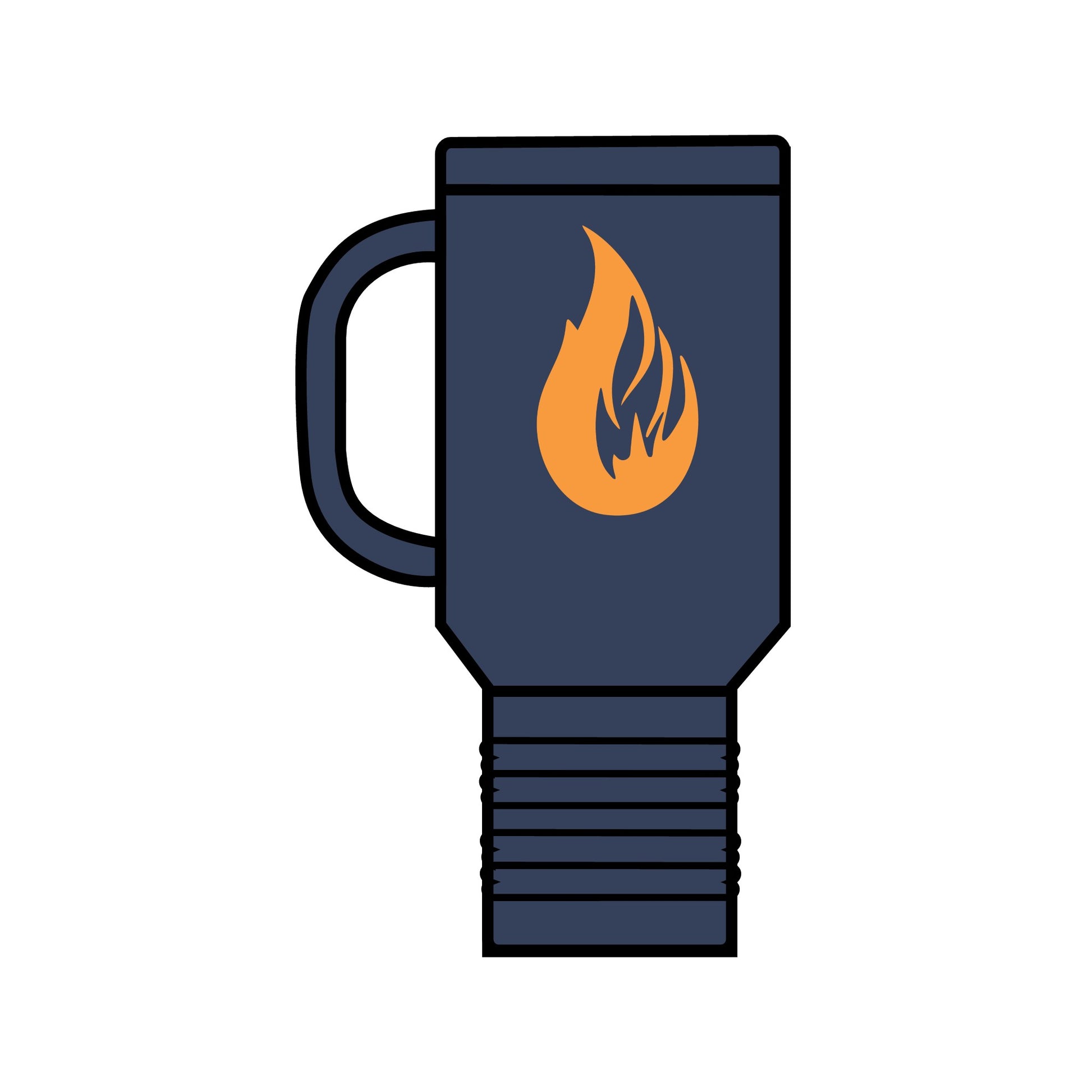 Insulated Travel Mug, 40oz - Bonfire Hustle