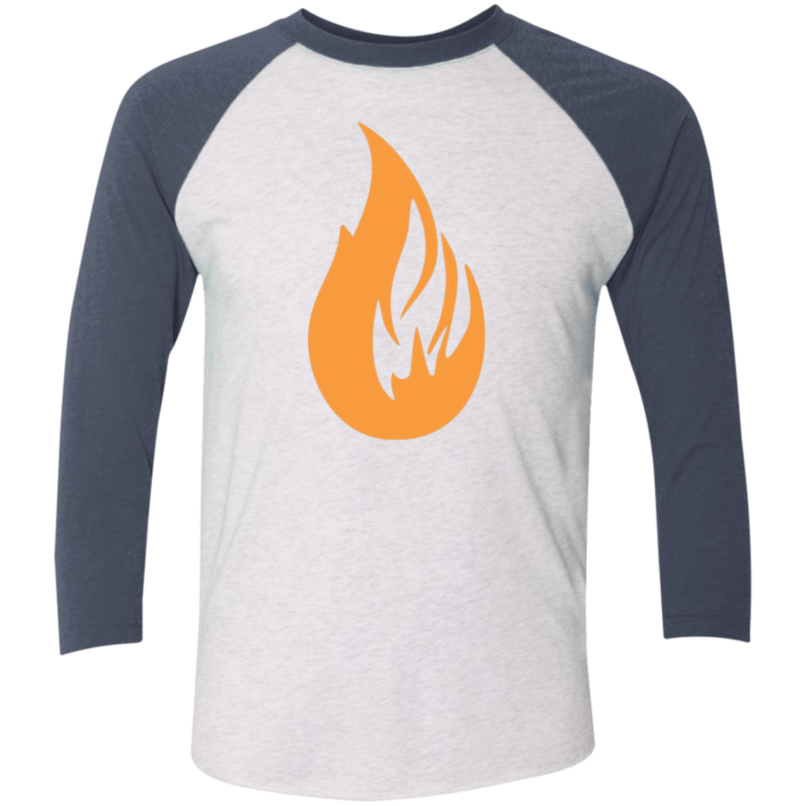 Bonfire Tri-Blend 3/4 Sleeve Raglan T-Shirt - Bonfire Hustle