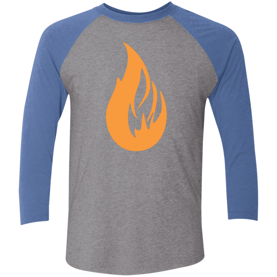 Bonfire Tri-Blend 3/4 Sleeve Raglan T-Shirt - Bonfire Hustle