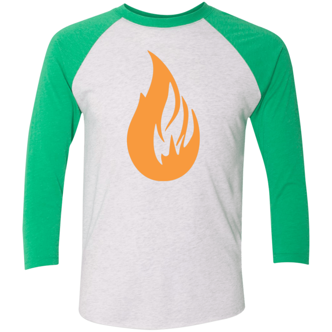 Bonfire Tri-Blend 3/4 Sleeve Raglan T-Shirt - Bonfire Hustle