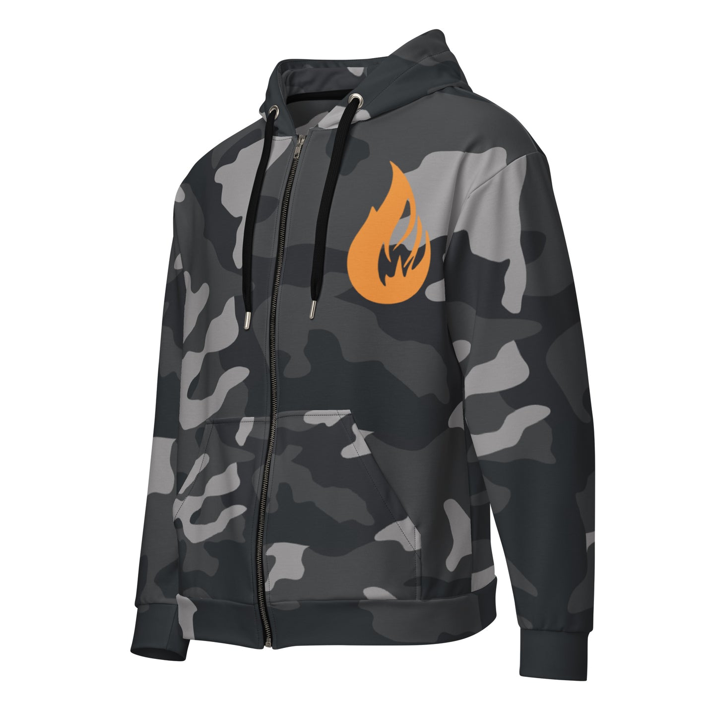 Unisex zip hoodie - Bonfire Hustle