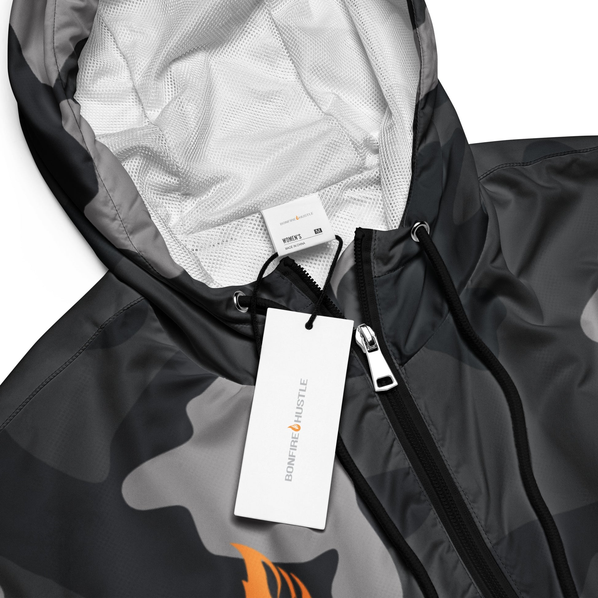 Women’s cropped windbreaker - Bonfire Hustle