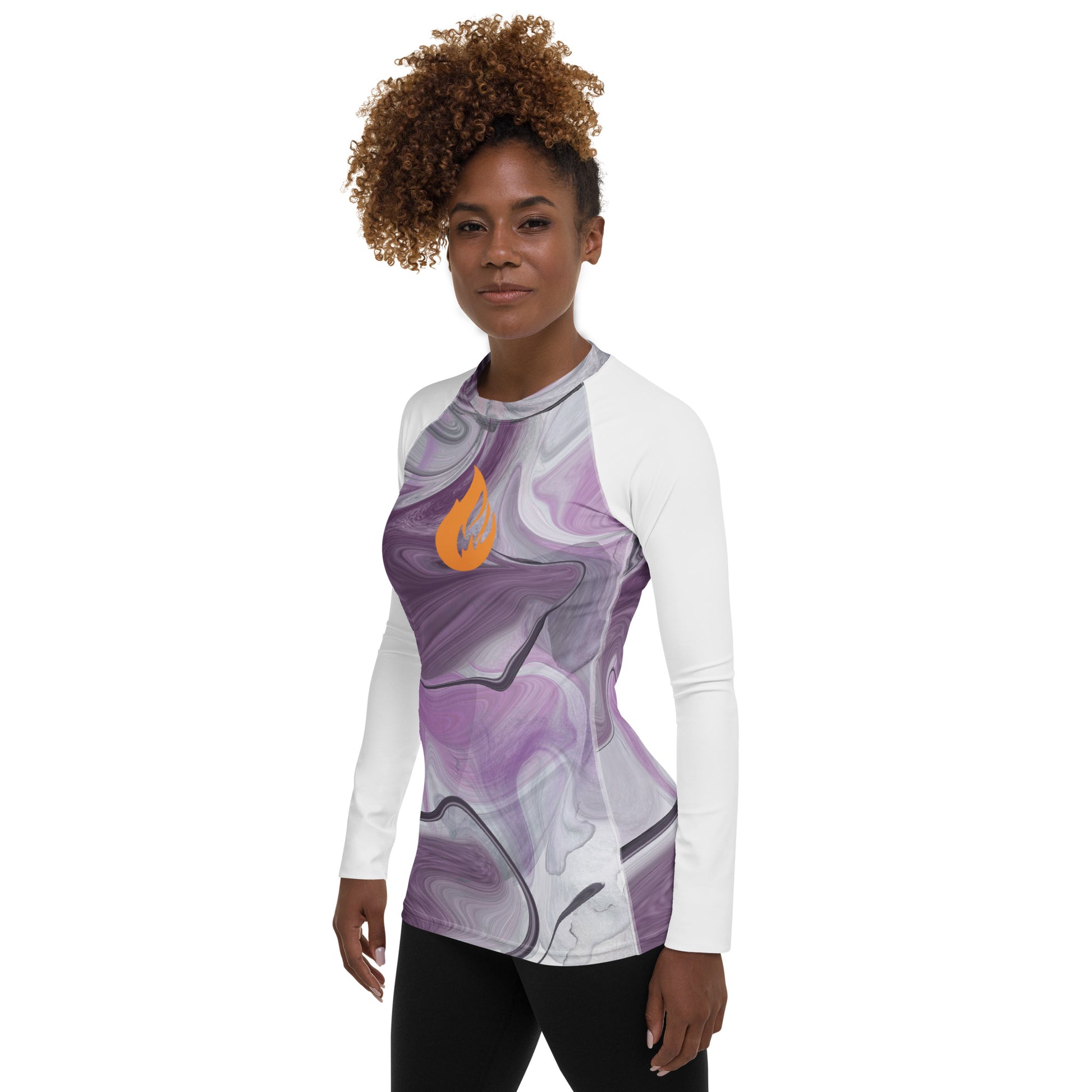 Women's Rash Guard - Bonfire Hustle