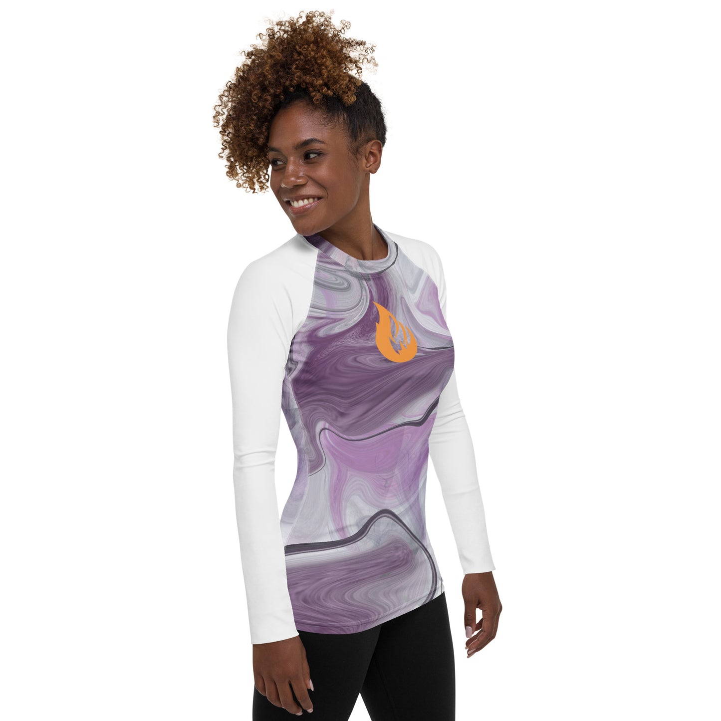 Women's Rash Guard - Bonfire Hustle
