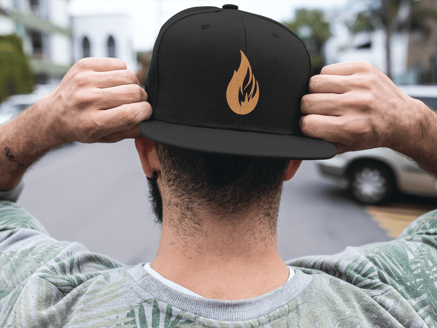 Bonfire Snapback Hat - Bonfire Hustle