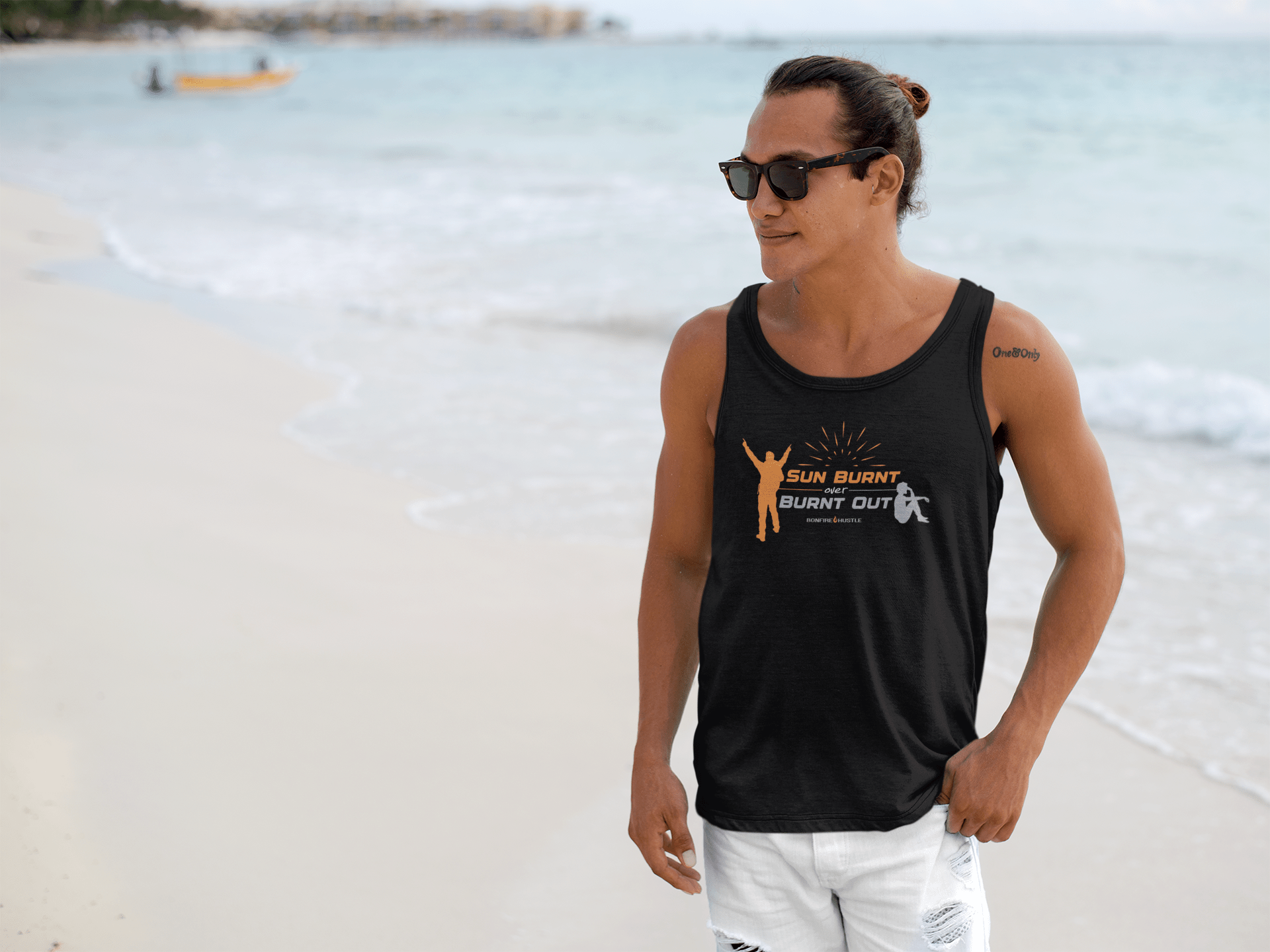 Men's Tank Top - Bonfire Hustle