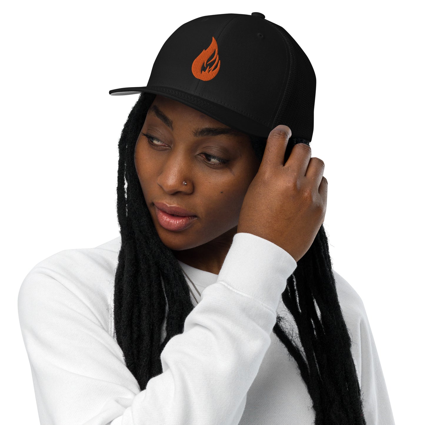 Closed-back trucker cap - Bonfire Hustle