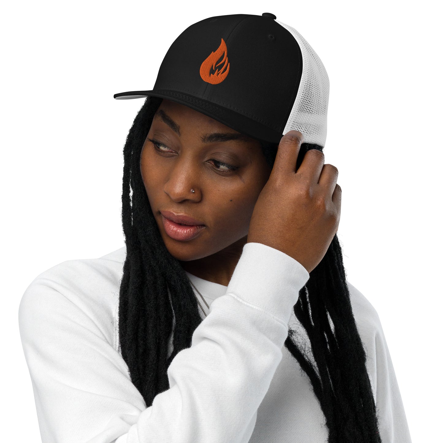 Closed-back trucker cap - Bonfire Hustle