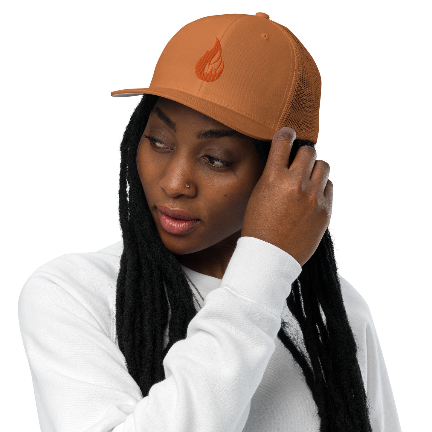 Closed-back trucker cap - Bonfire Hustle