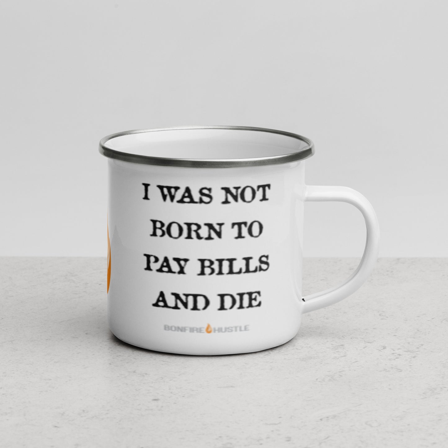 Enamel Camp Mug - Bonfire Hustle