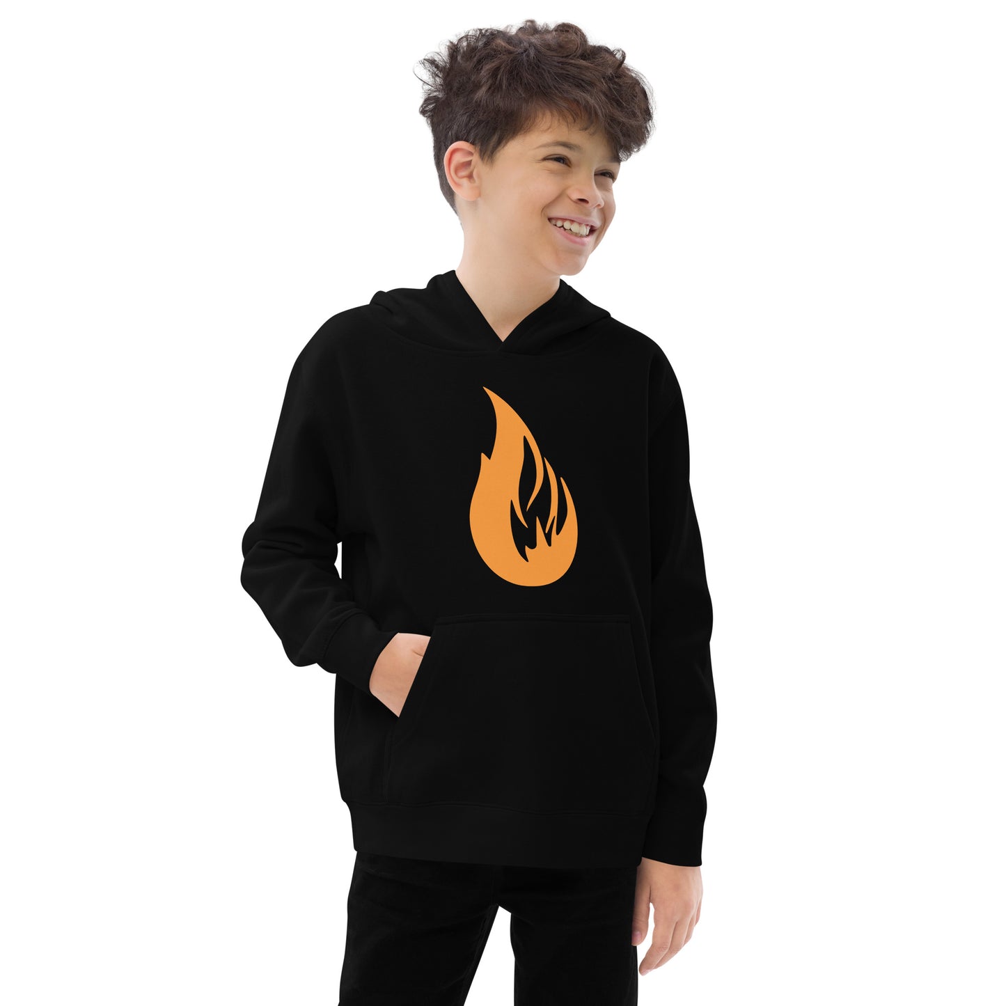 Kids fleece hoodie - Bonfire Hustle