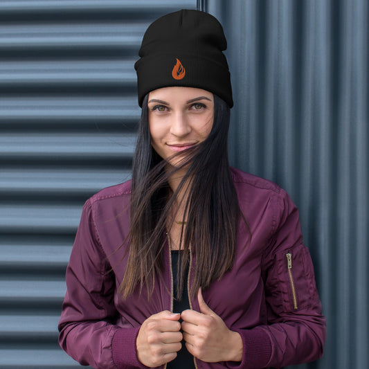 Embroidered Beanie - Bonfire Hustle