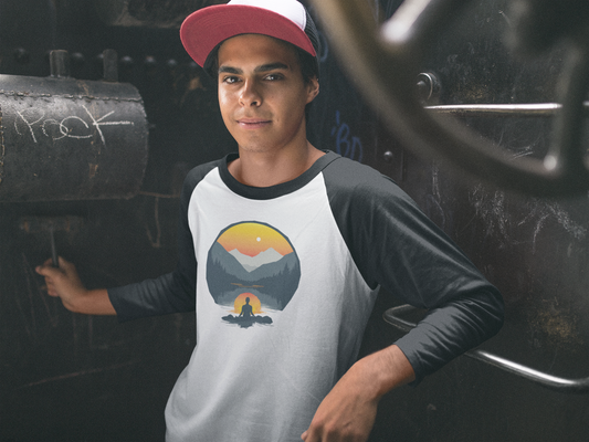 3/4 sleeve raglan shirt