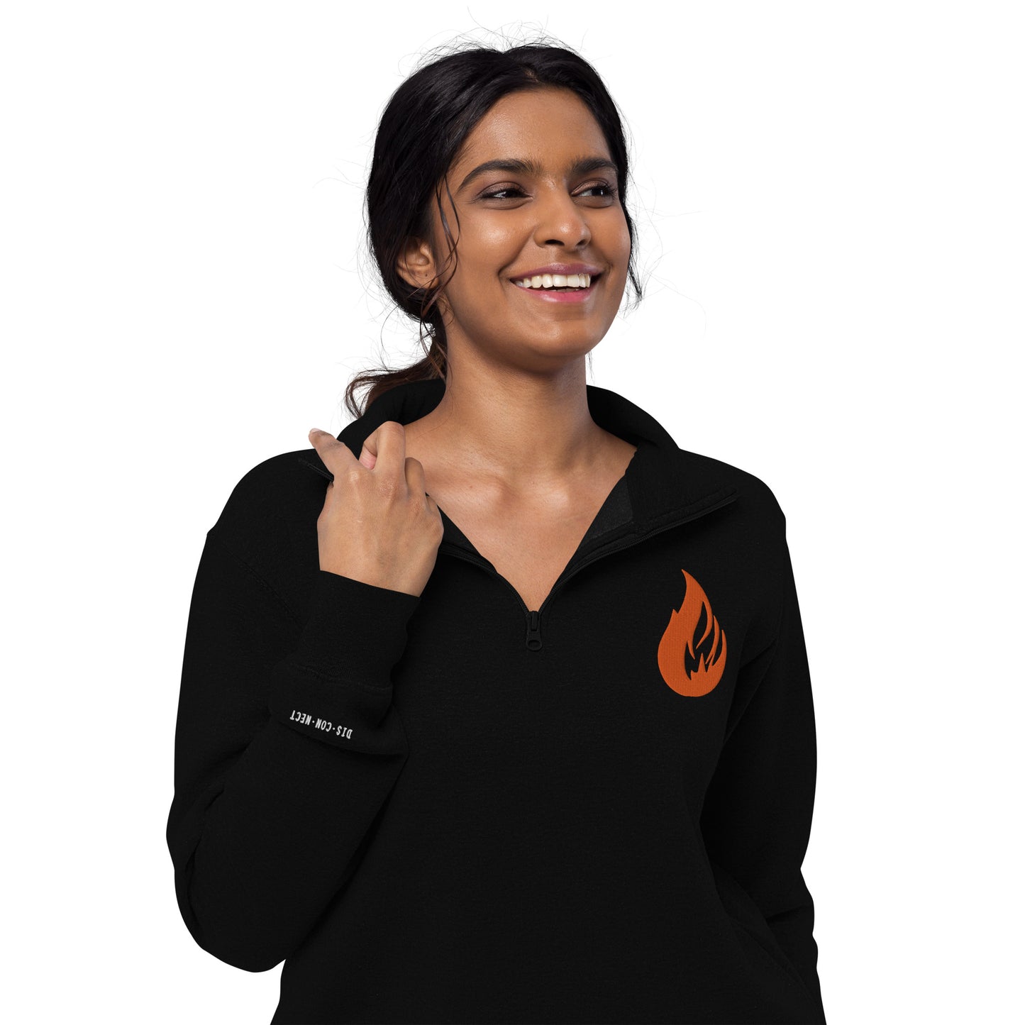 Unisex fleece pullover - Bonfire Hustle