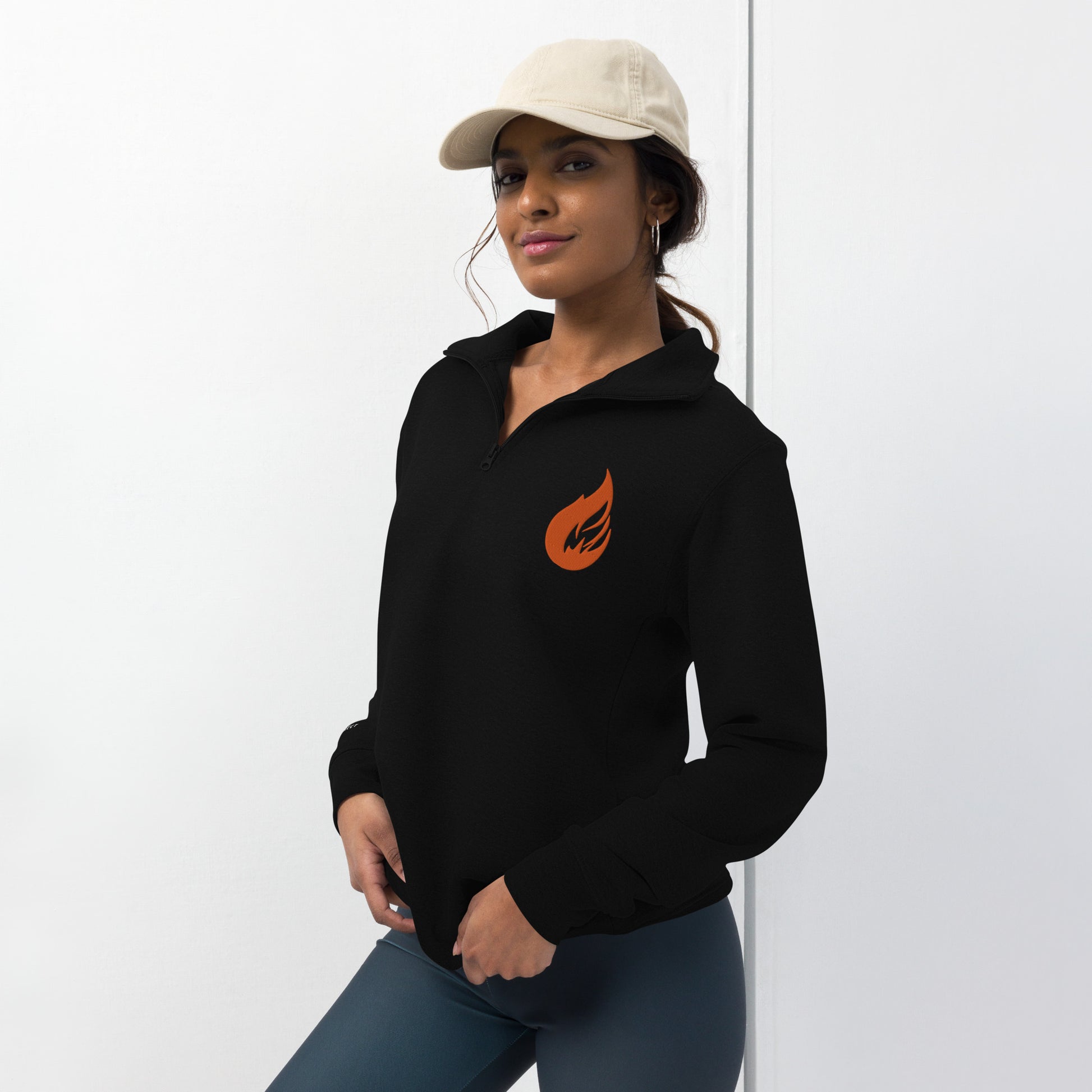 Unisex fleece pullover - Bonfire Hustle