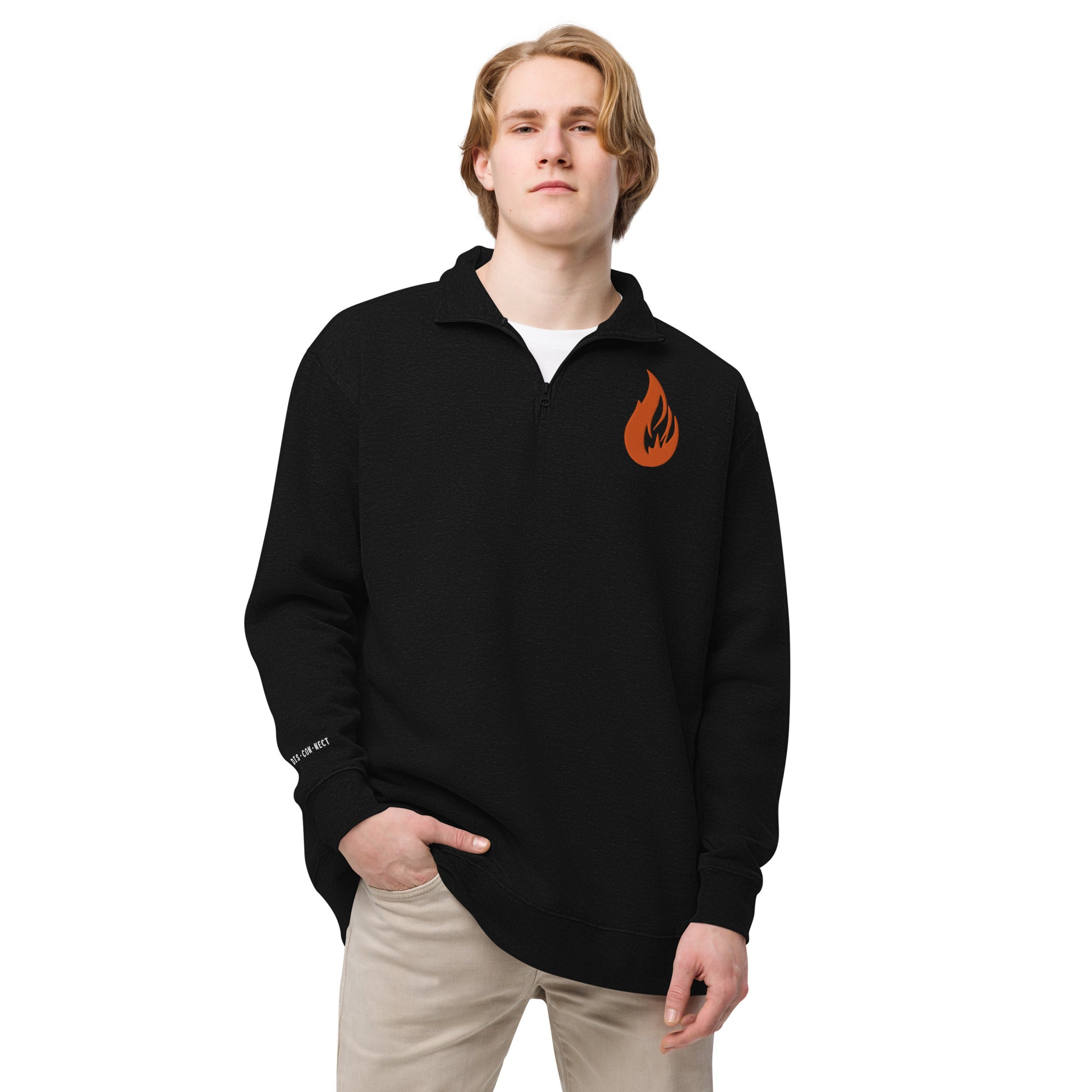 Unisex fleece pullover - Bonfire Hustle