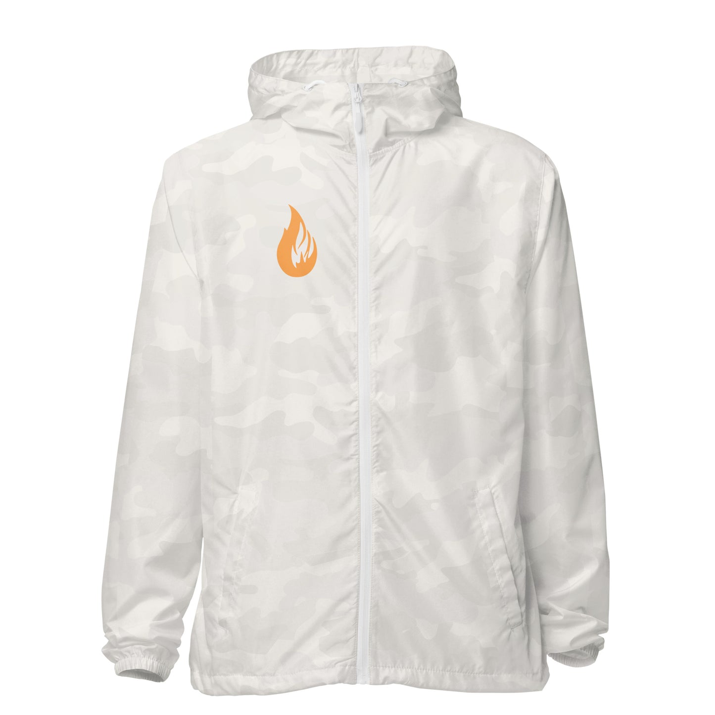 Unisex lightweight zip up windbreaker - Bonfire Hustle